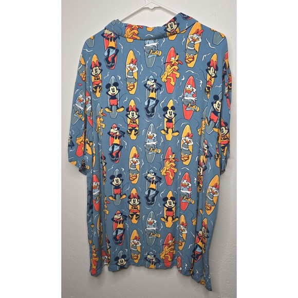 DISNEY Mickey Mouse And Friends 2XL Pajama Top Surfboard Summer -1888 - Picture 3 of 8